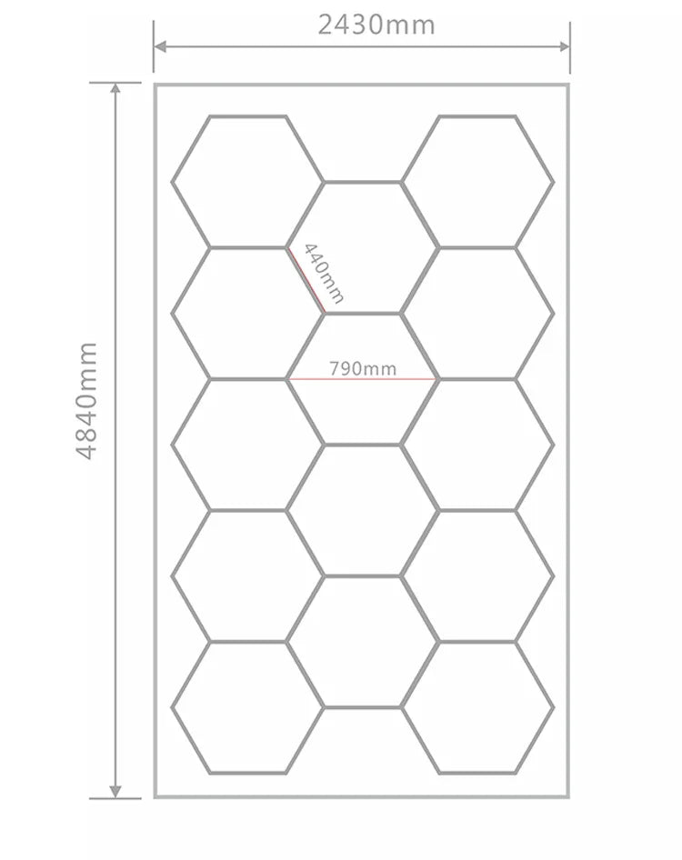 Hexagon Shape Car Shop / Garage Lights