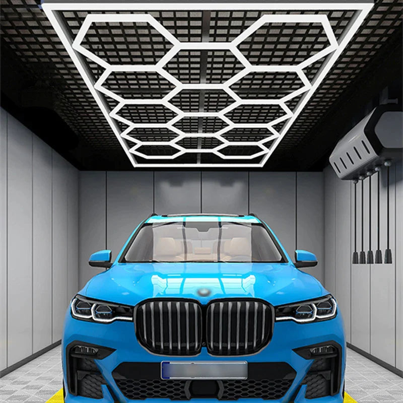 Hexagon Shape Car Shop / Garage Lights